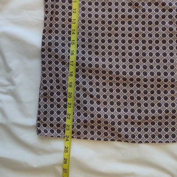 🛍️ BUNDLE ONLY - Medallion Print Cap Sleeve Blouse Pink Size Medium Dressy Work - Picture 9 of 10